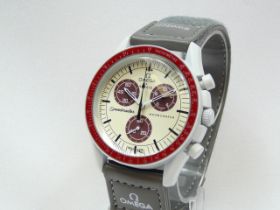 Gents Omega Swatch wristwatch