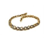 9ct gold diamond bracelet