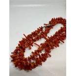 Stick coral necklace