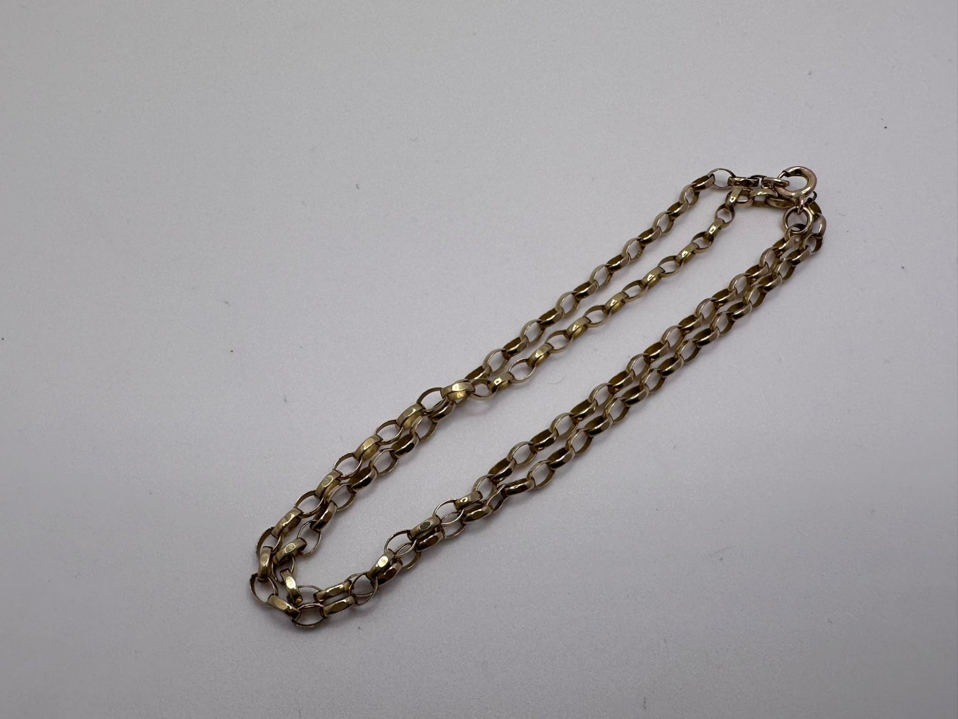 9ct gold belchar chain - Image 3 of 3