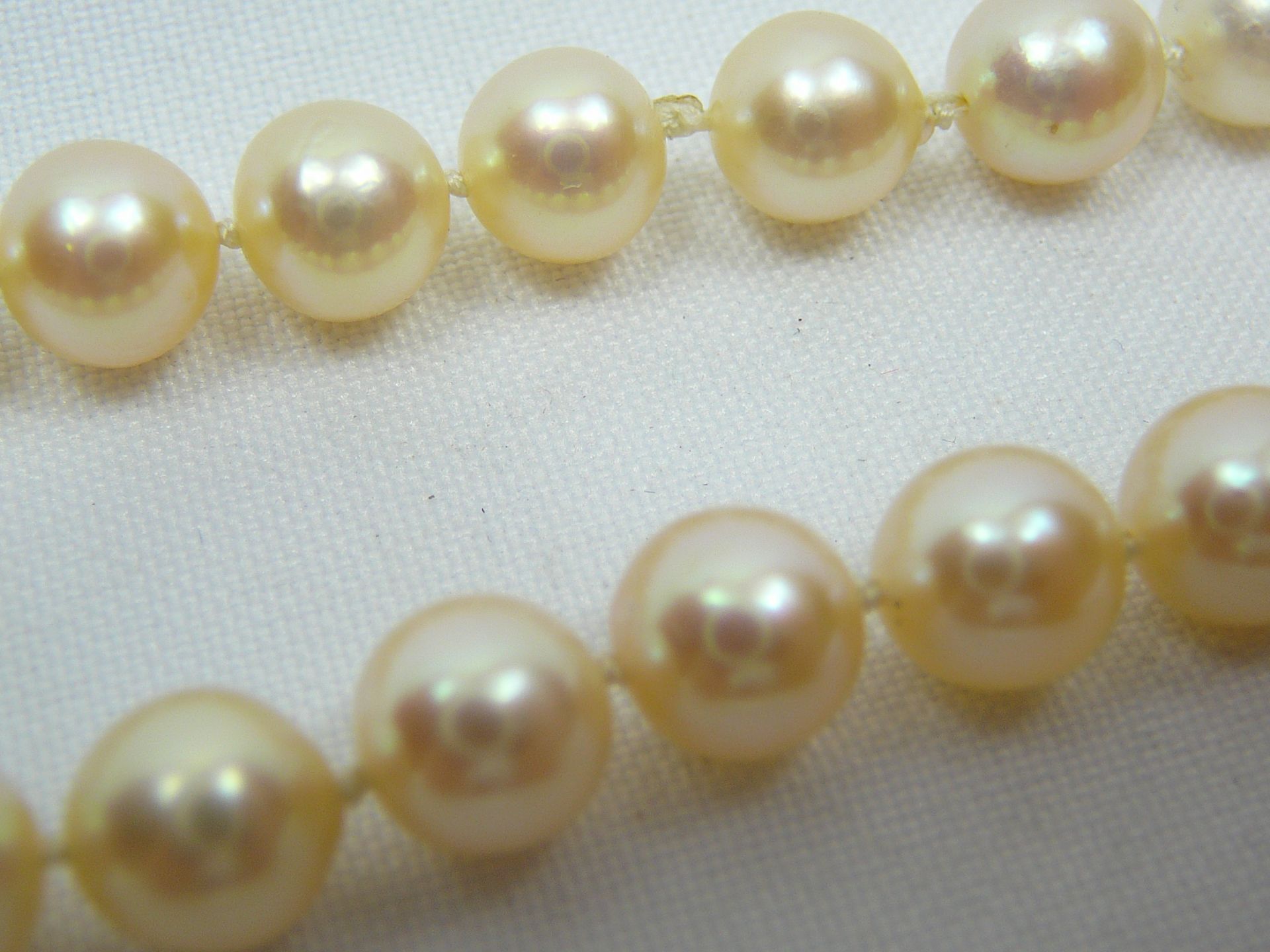 18ct diamond pearl necklace - Image 3 of 4