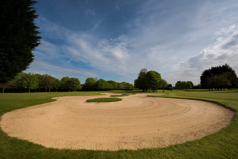 Straight down the fairway, mind the bunker!