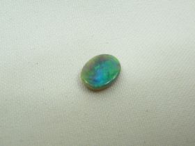 Doublet Black Opal