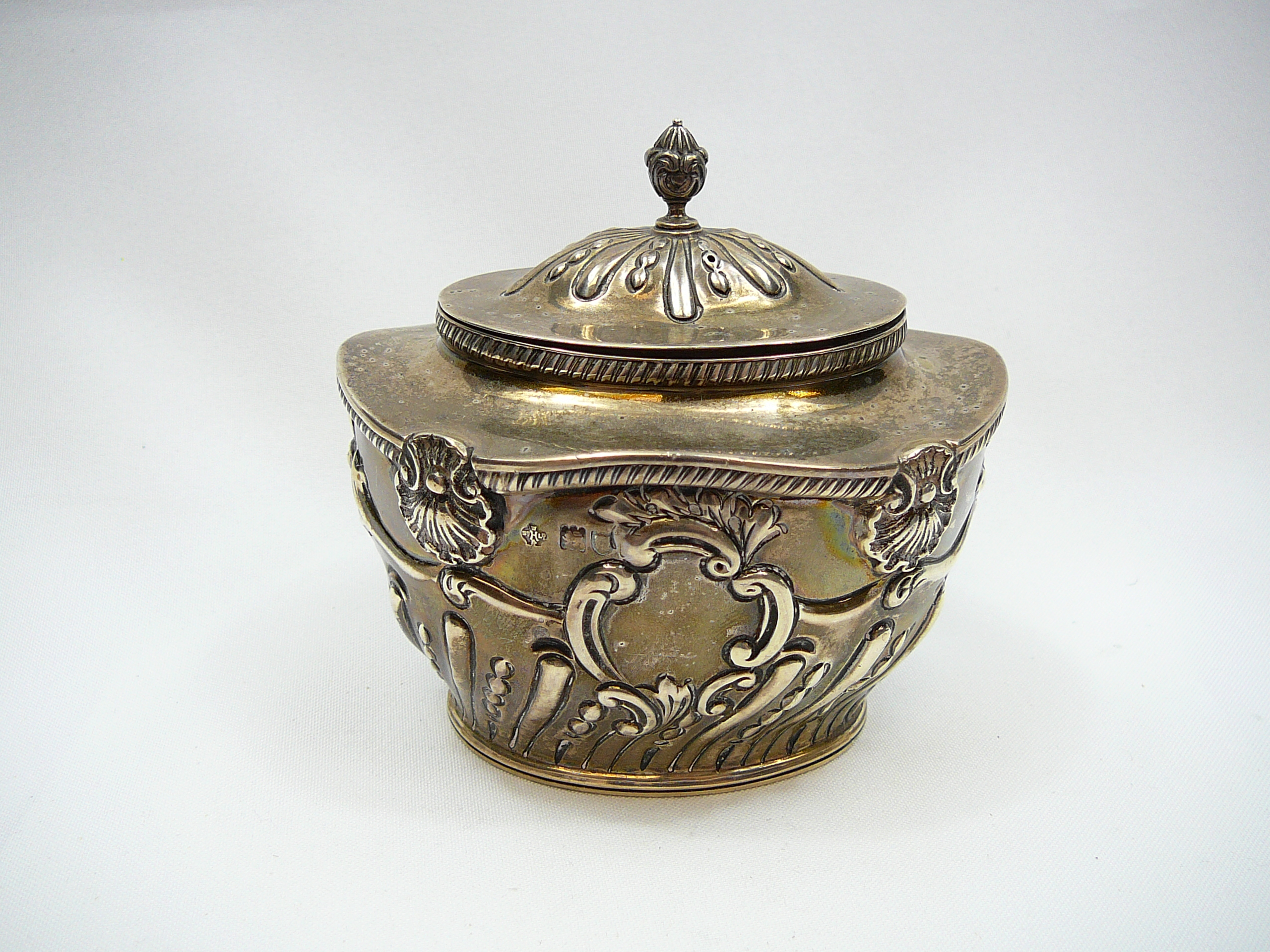 Silver tea caddy - Image 4 of 7