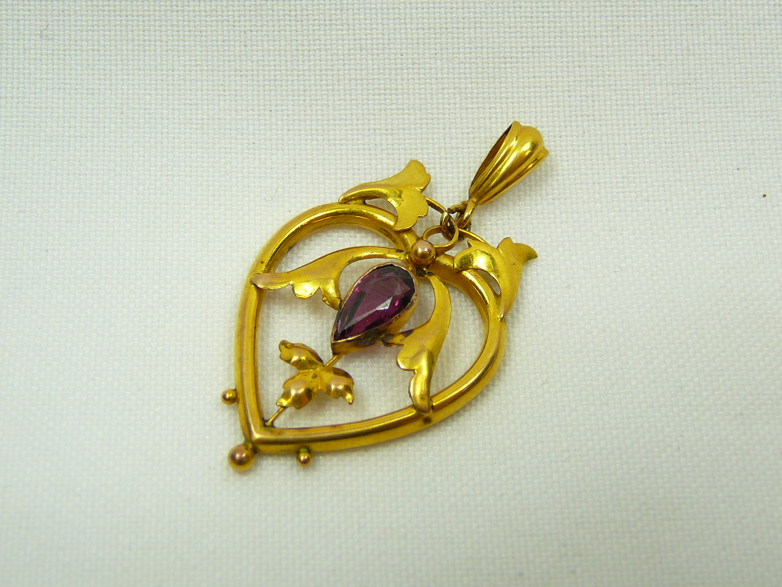 Gold And Amethyst Pendant