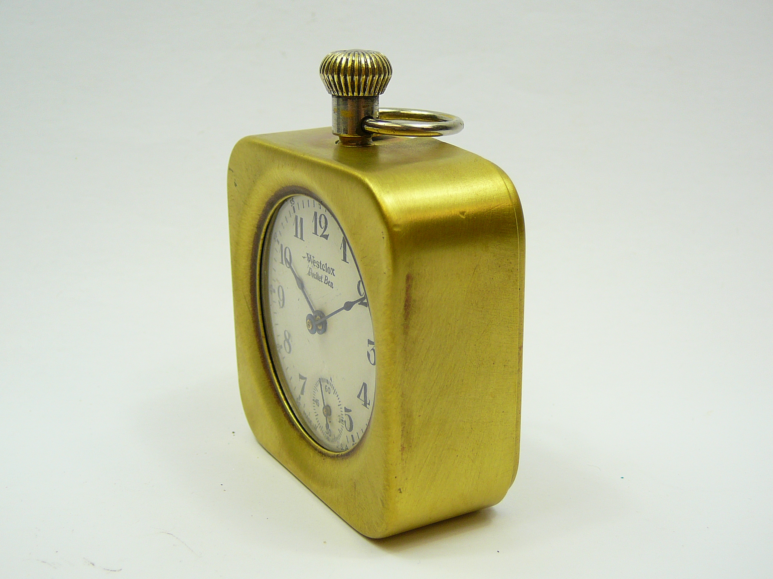 Brass watch case and pocketwatch - Image 2 of 5