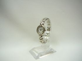 Ladies Silver Rotary Wristwatch