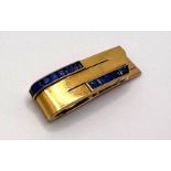 Van Cleef & Arpels 18ct gold and sapphire hair clip