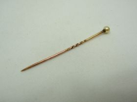 18ct pearl pin