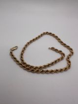 9ct gold rope chain