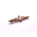 9ct gold opal brooch