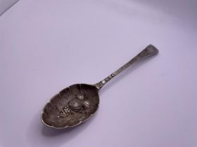 Silver spoon by George Smith circa 1786