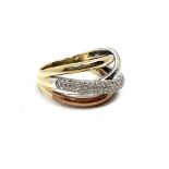 9ct gold diamond ring