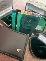 Rolex boxes and booklets
