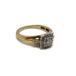 9ct gold diamond ring