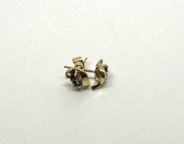 9ct gold sapphire stud earrings