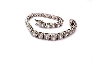 Silver CZ bracelet