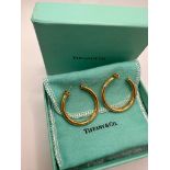 18ct gold Tiffany & Co earrings