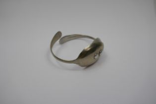 Hand crafted spoon bangle