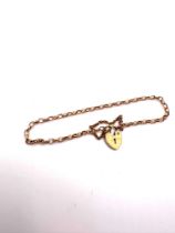 9ct gold charm bracelet