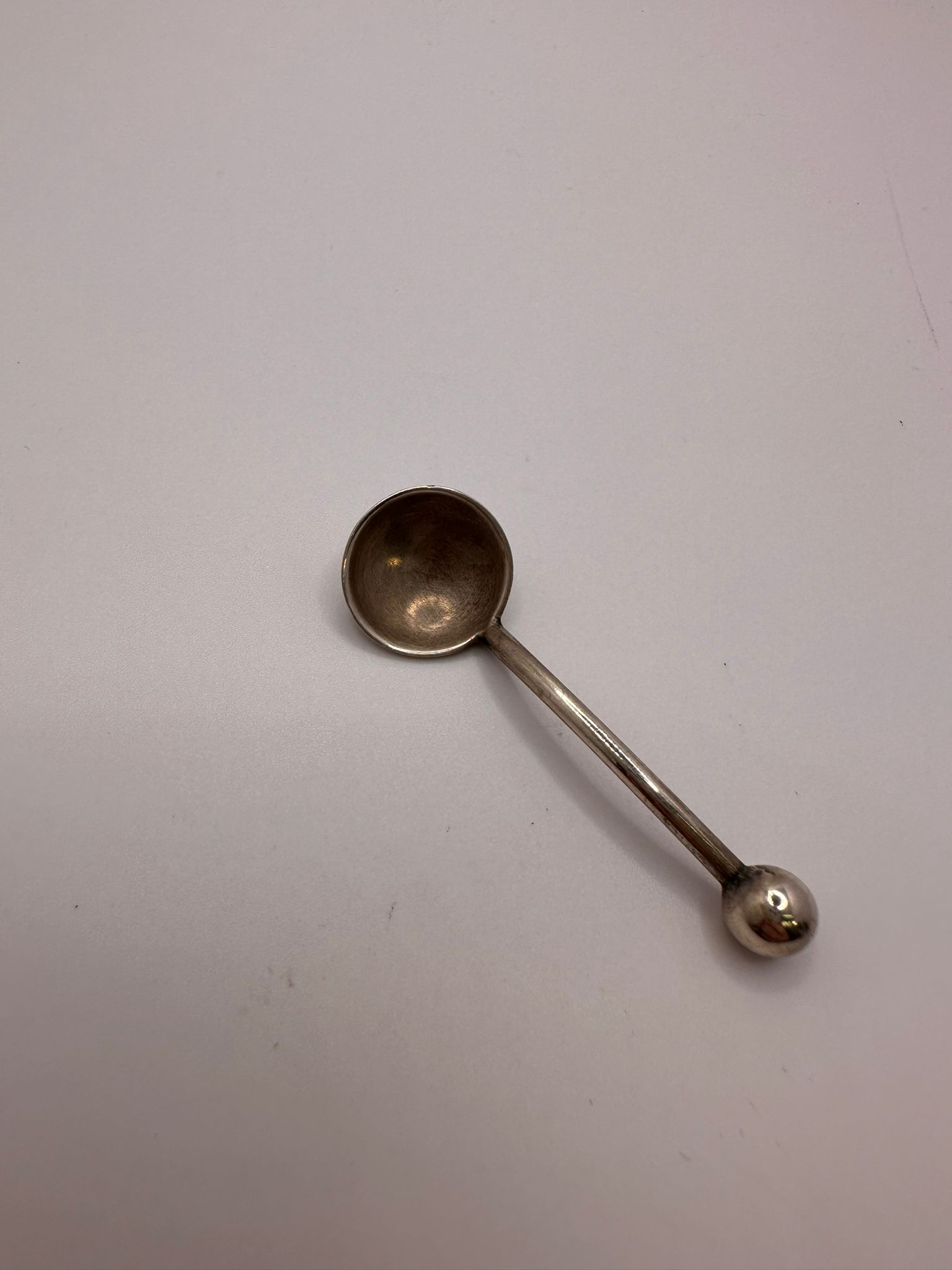 Sterling silver mustard spoon