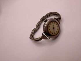 Silver watch for spares & repairs