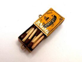9ct gold matches charm