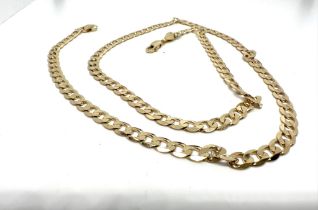 9ct gold curb chain