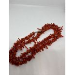 Stick coral necklace