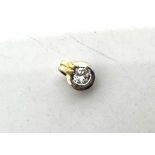 18ct gold diamond pendant