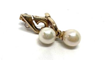 9ct gold cultured pearl stud earrings