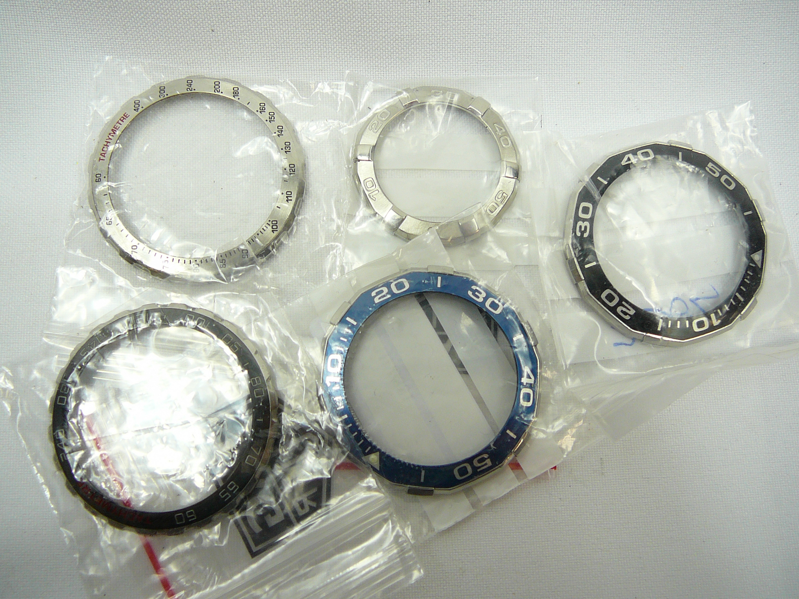 Assd Tag Heuer watch bezels