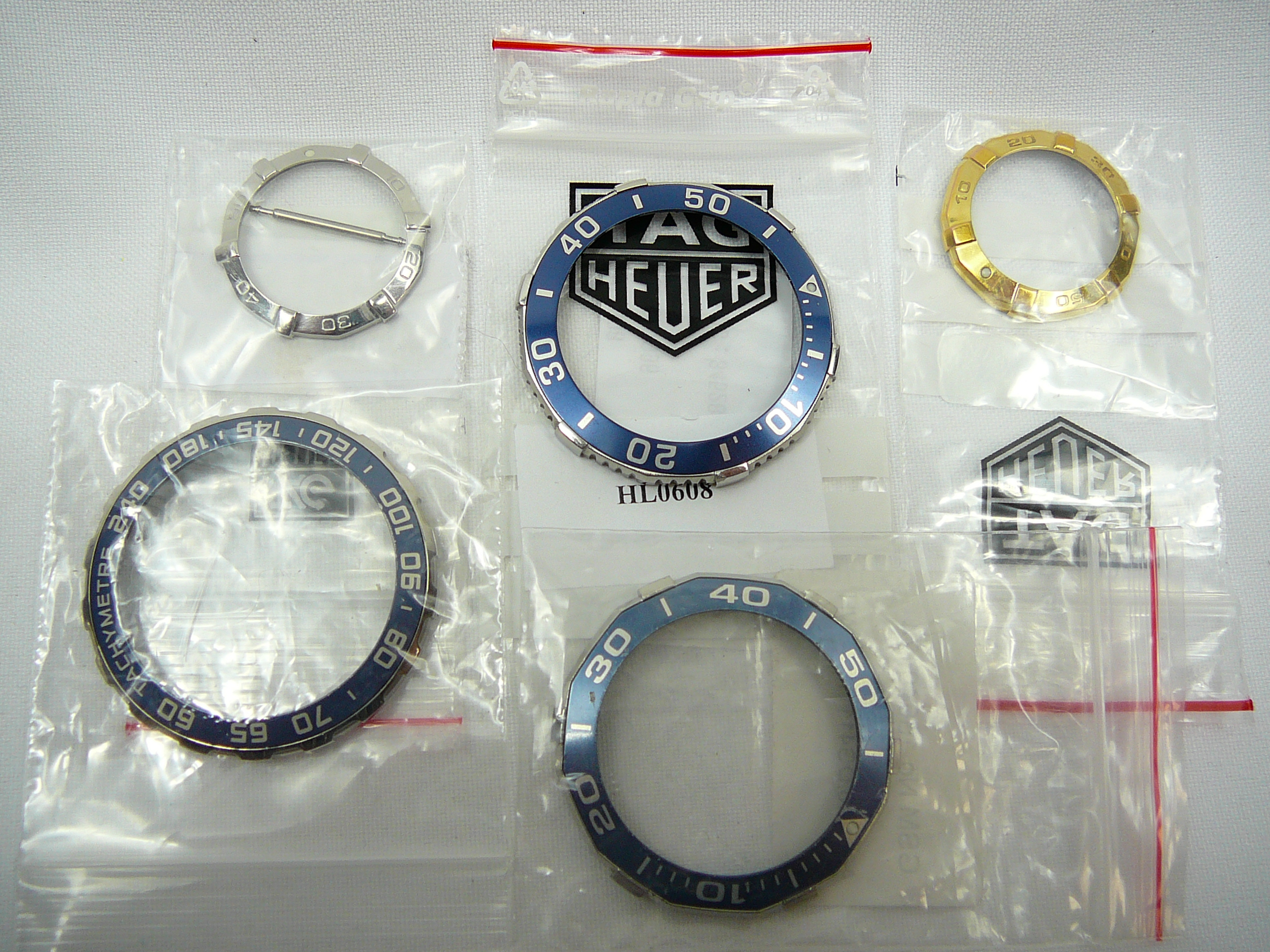 Assd Tag Heuer watch bezels