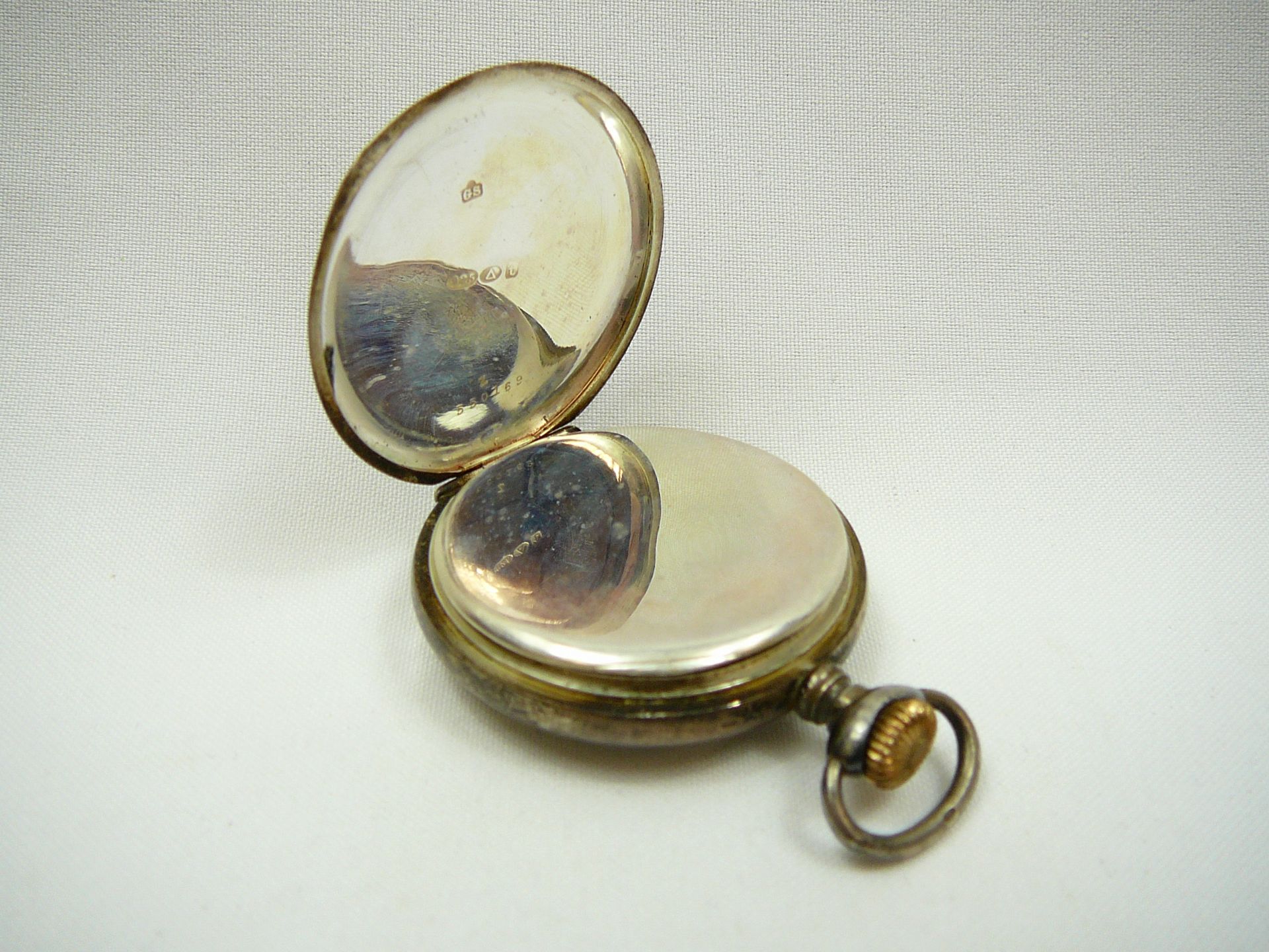 Gents Antique Silver Pocket Watch by Trenton - Image 3 of 5