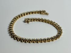 9ct gold diamond bracelet