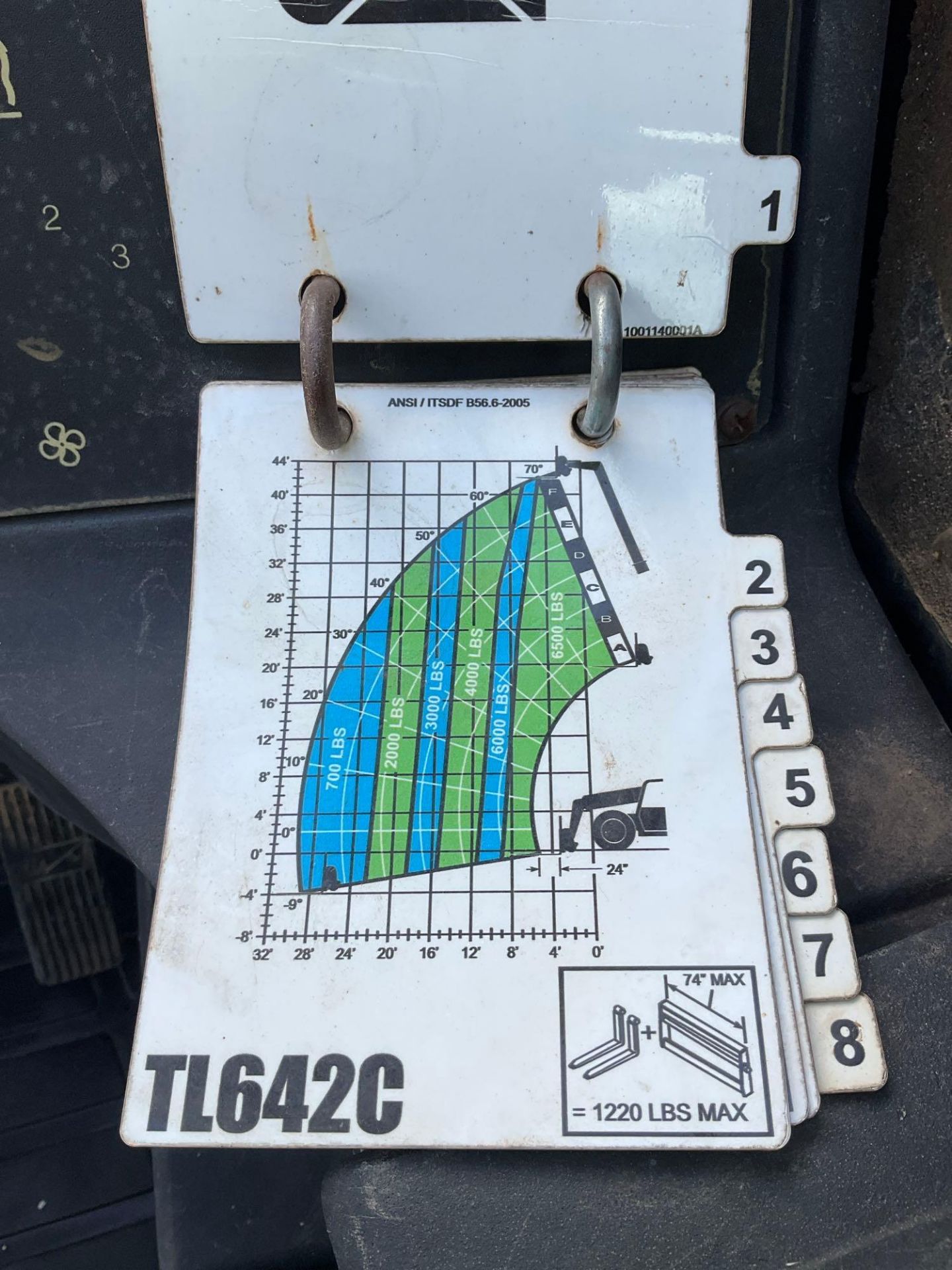 CATERPILLAR TELESCOPIC FORKLIFT MODEL TL642C - Image 12 of 23