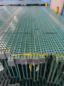 QTY) 7 PALLET RACK UP RIGHTS, 16'