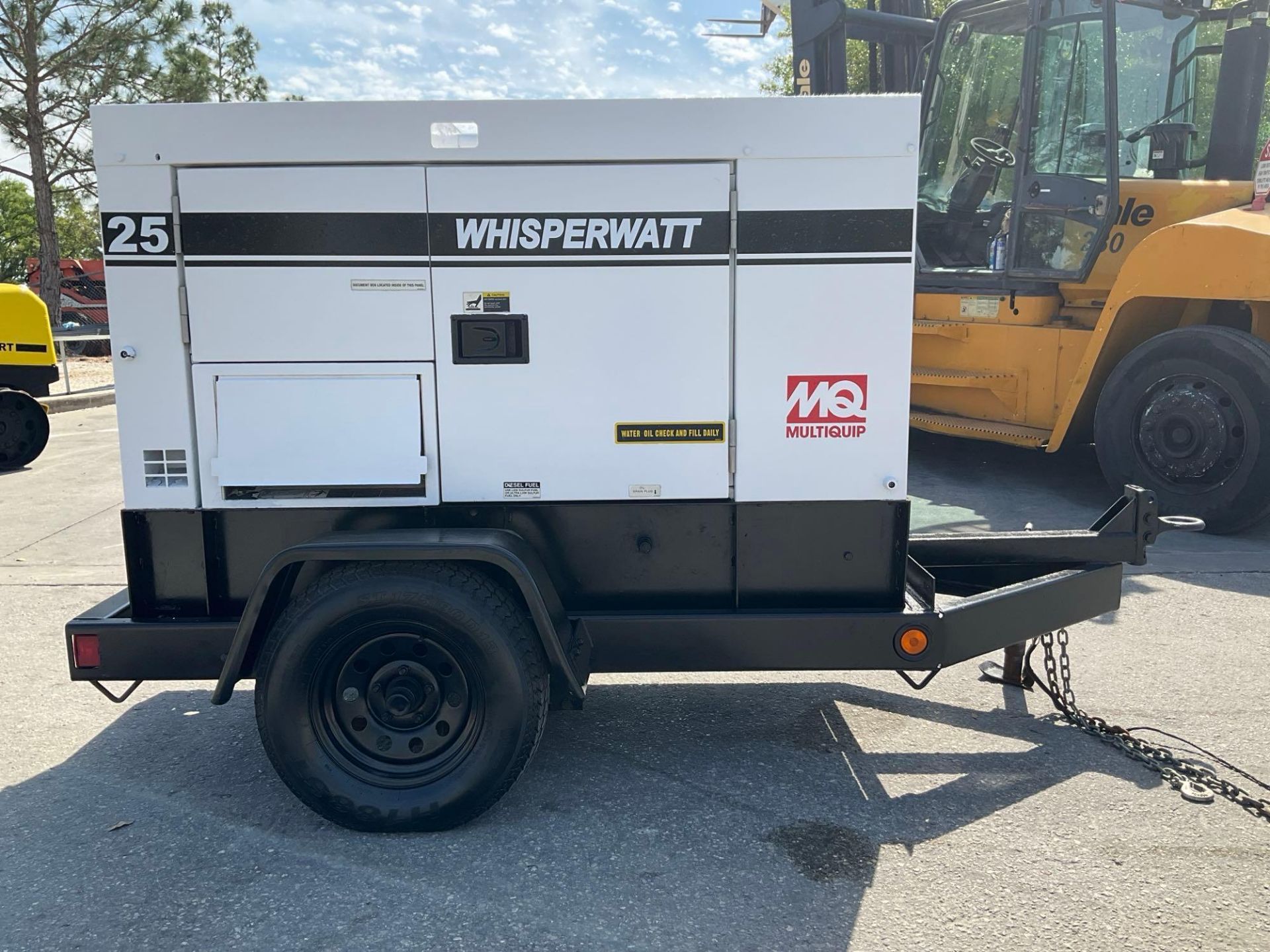 MULTIQUIP 25 WHISPERWATT ULTRA SILENT GENERATOR MODEL DCA-25USI2, DIESEL, TRAILER MOUNTED, ISUZU ... - Image 12 of 24