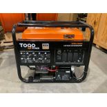 ( 1 ) UNUSED TOGO POWER 4-STROKE GAS GENERATOR MODEL GG8000, APPROX PEAK 8000W, APPROX RUNNING 65...