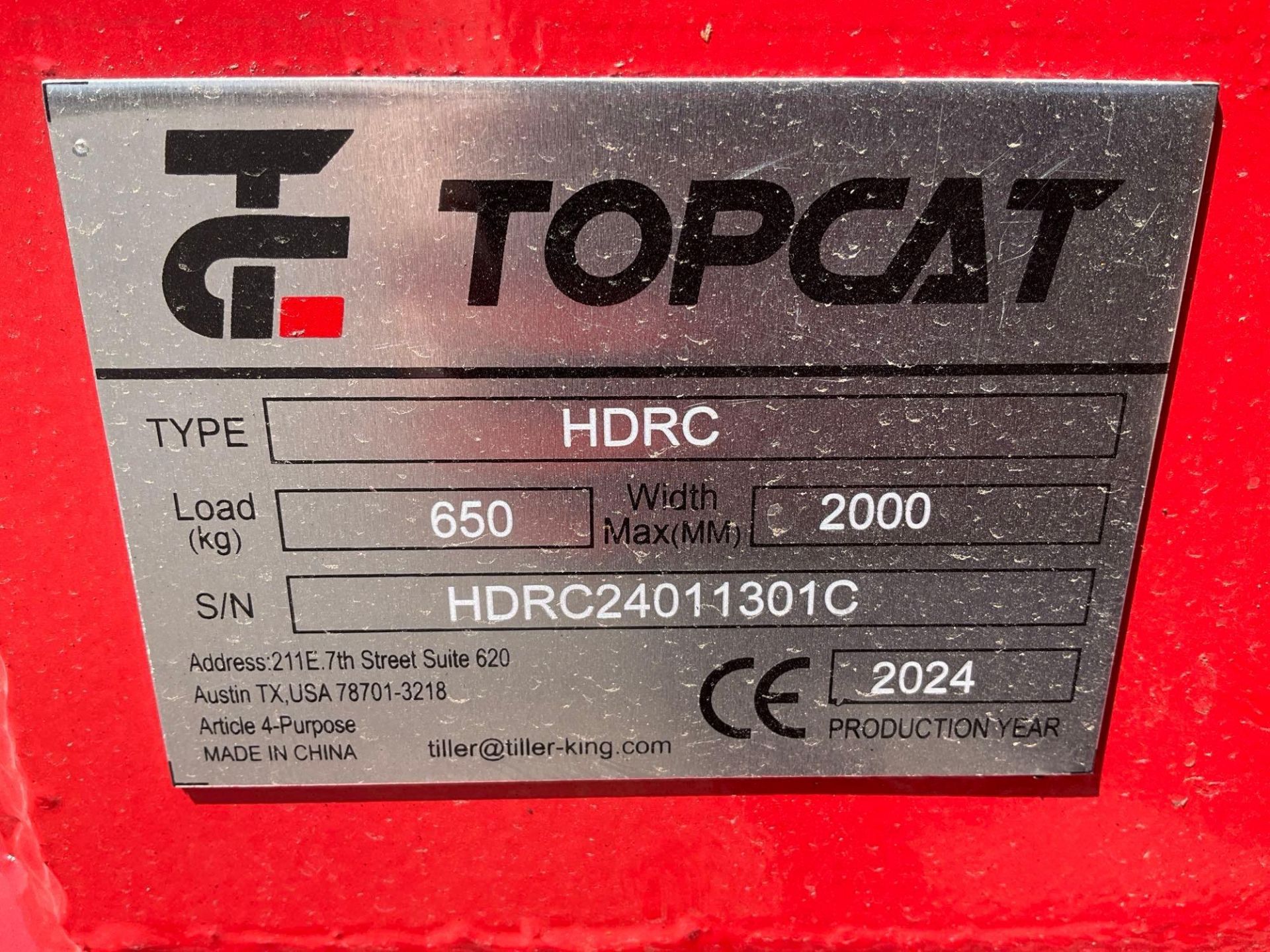 UNUSED 2024 TOPCAT ATTACHMENT MODEL HDRC FOR UNIVERSAL SKID STEER, APPROX 77€ - Image 9 of 9