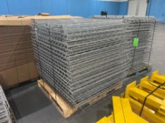 PALLET OF APPROX. 44 WIRE GRATES FOR PALLET RACKING, APPROX. DIMENSIONS 43" X 45"