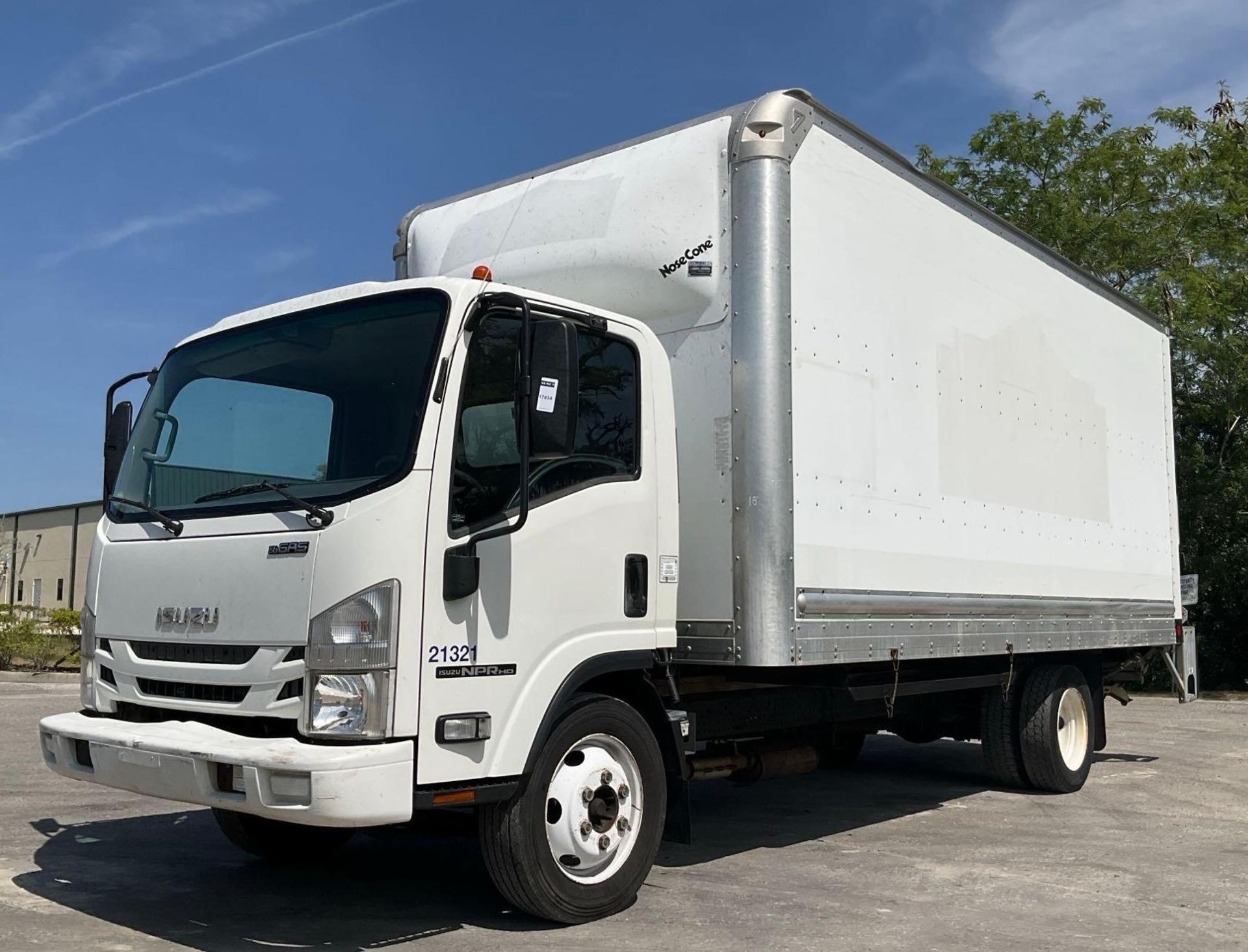 2016 ISUZU NPR HD BOX TRUCK, DIESEL AUTOMATIC, APPROX GVWR 14,500LBS, BOX BODY APPROX 18FT, POWER...