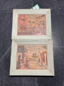 ( 2 ) SIKAT OF CHARLESTON IN FRAMES WALL DECOR,  APPROXIMATELY 20€ L X 16 W€