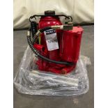 UNUSED ATE PRO USA 20 TON AIR HYDRAULIC BOTTLE JACK, APPROX 44,000LBS MAX CAPACITY