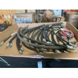 LOT PNEUMATIC AND HYDRAULIC HOSES WITH FITTINGS; BRANDS INCLUDE GATES AND PARKER; MISCELLANEOUS L...