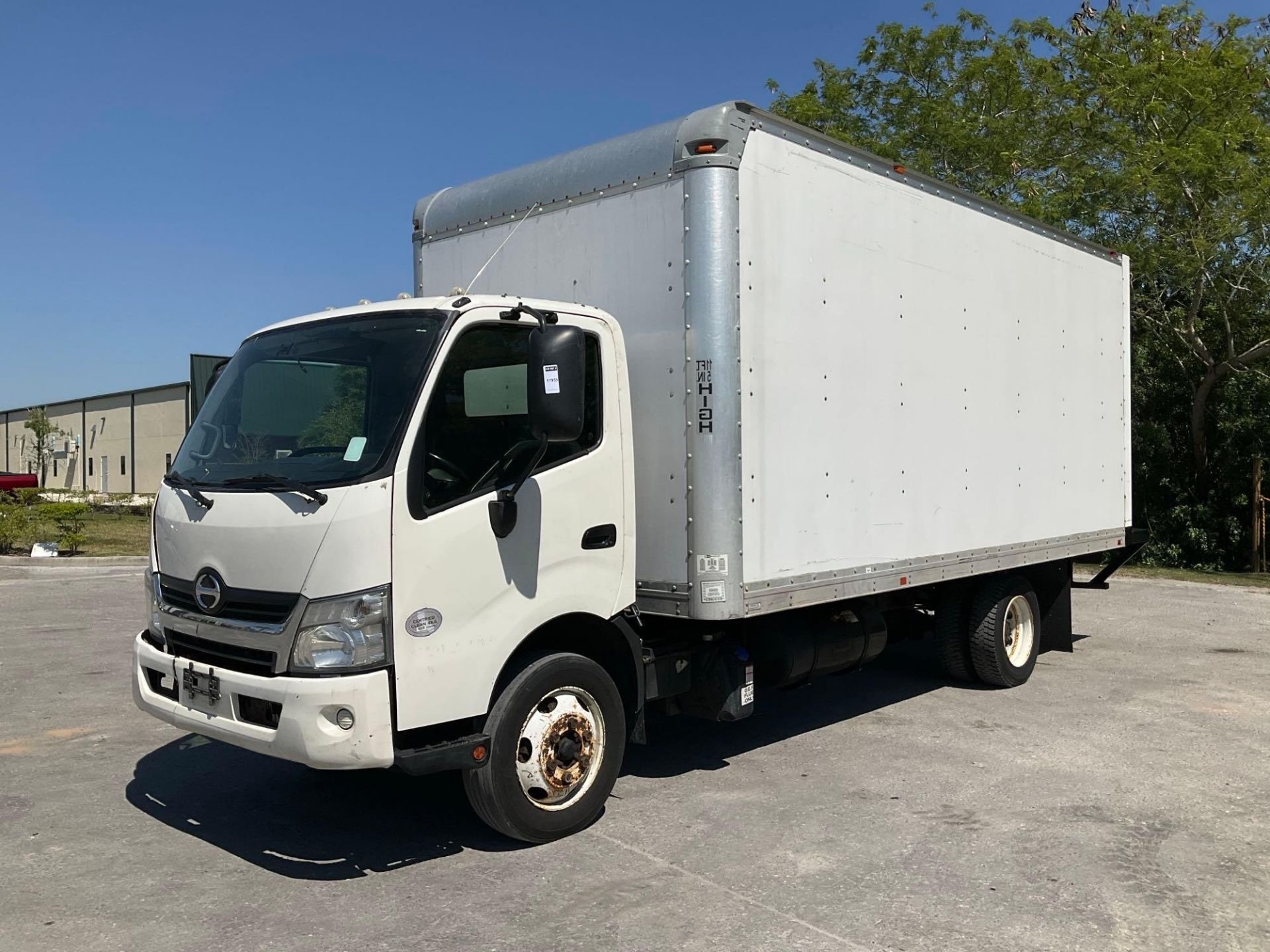 2017 HINO 740 BOX TRUCK, DIESEL , APPROX GVWR 17,950 LBS, BOX BODY APPROX 18FT, ETRACKS, BACK UP ...