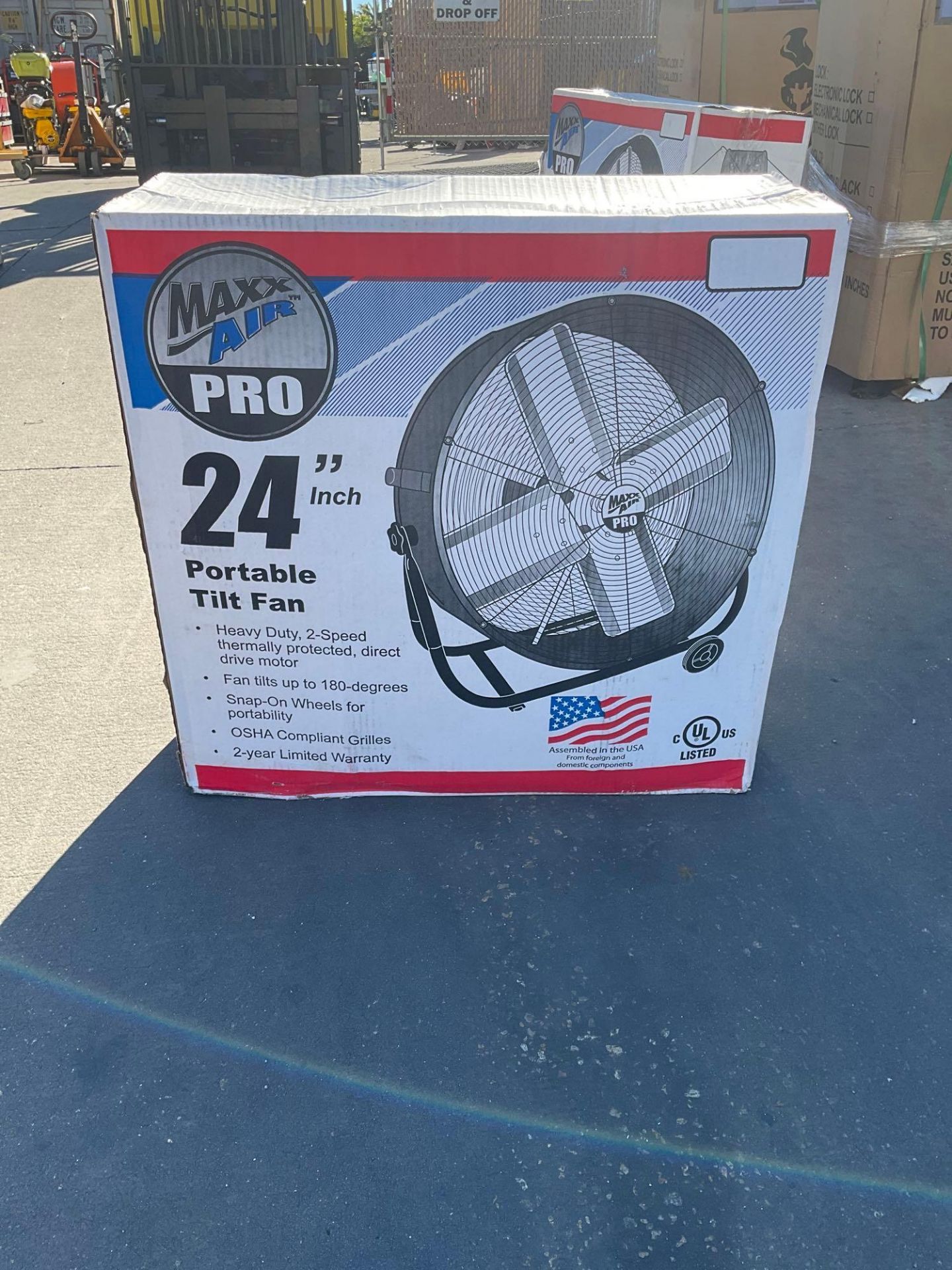 UNUSED MAX AIR PRO 24€  PORTABLE INDUSTRIAL FAN MODEL RCBF24TF - Image 3 of 4