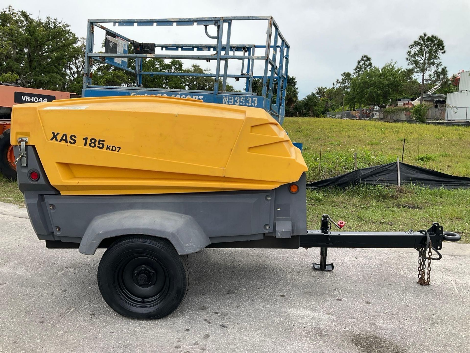 2015 ATLAS COPCO PORTABLE AIR COMPRESSOR MODEL XAS 185 KD114, DIESEL, KUBOTA ENGINE, TOW BEHIND, ... - Image 9 of 19