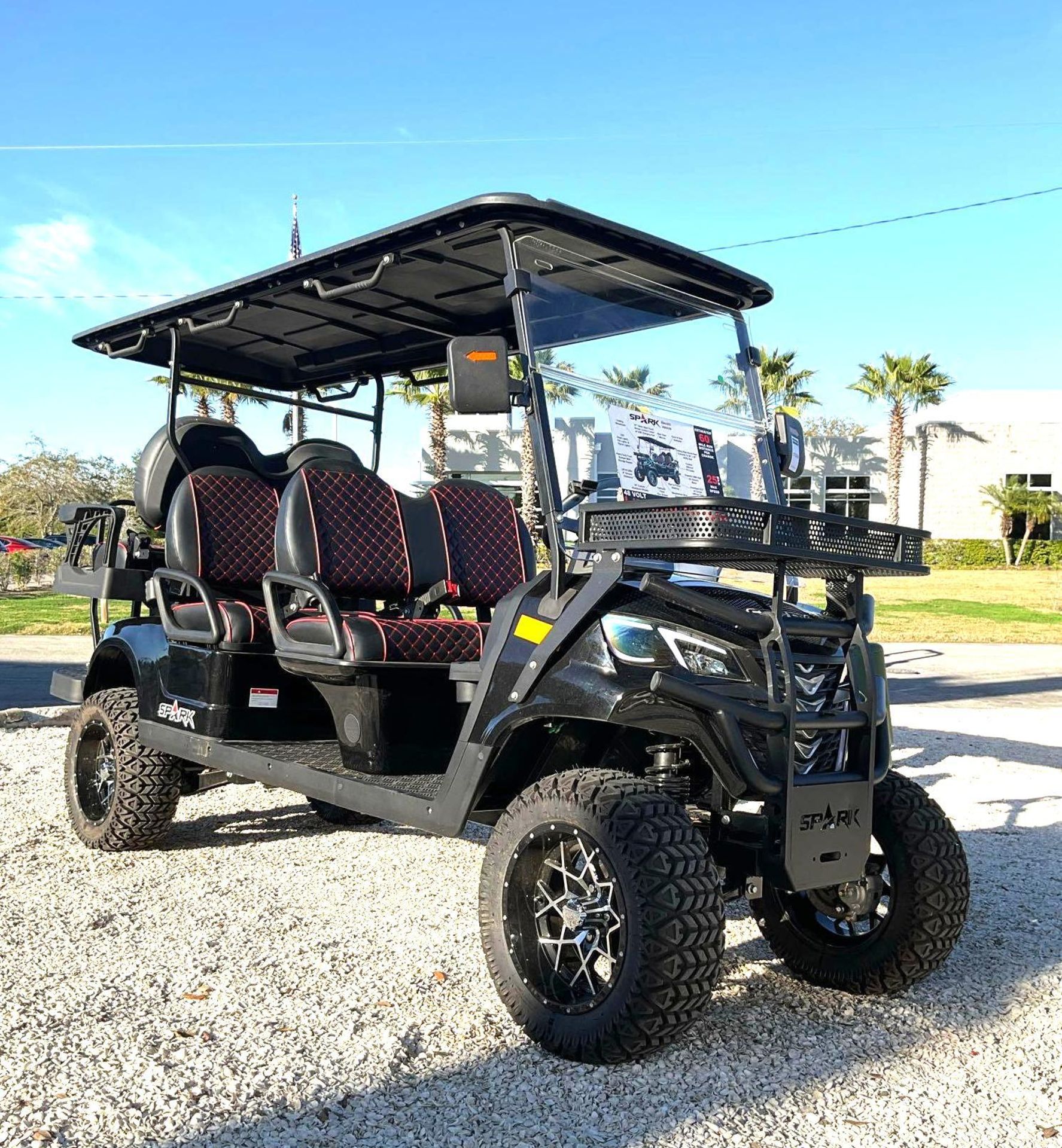 2023 SPARK 6 SEATER GOLF CART, ELECTRIC , 10" TOUCH SCREEN CONTROL CENTER W/ USB CHARGING POR