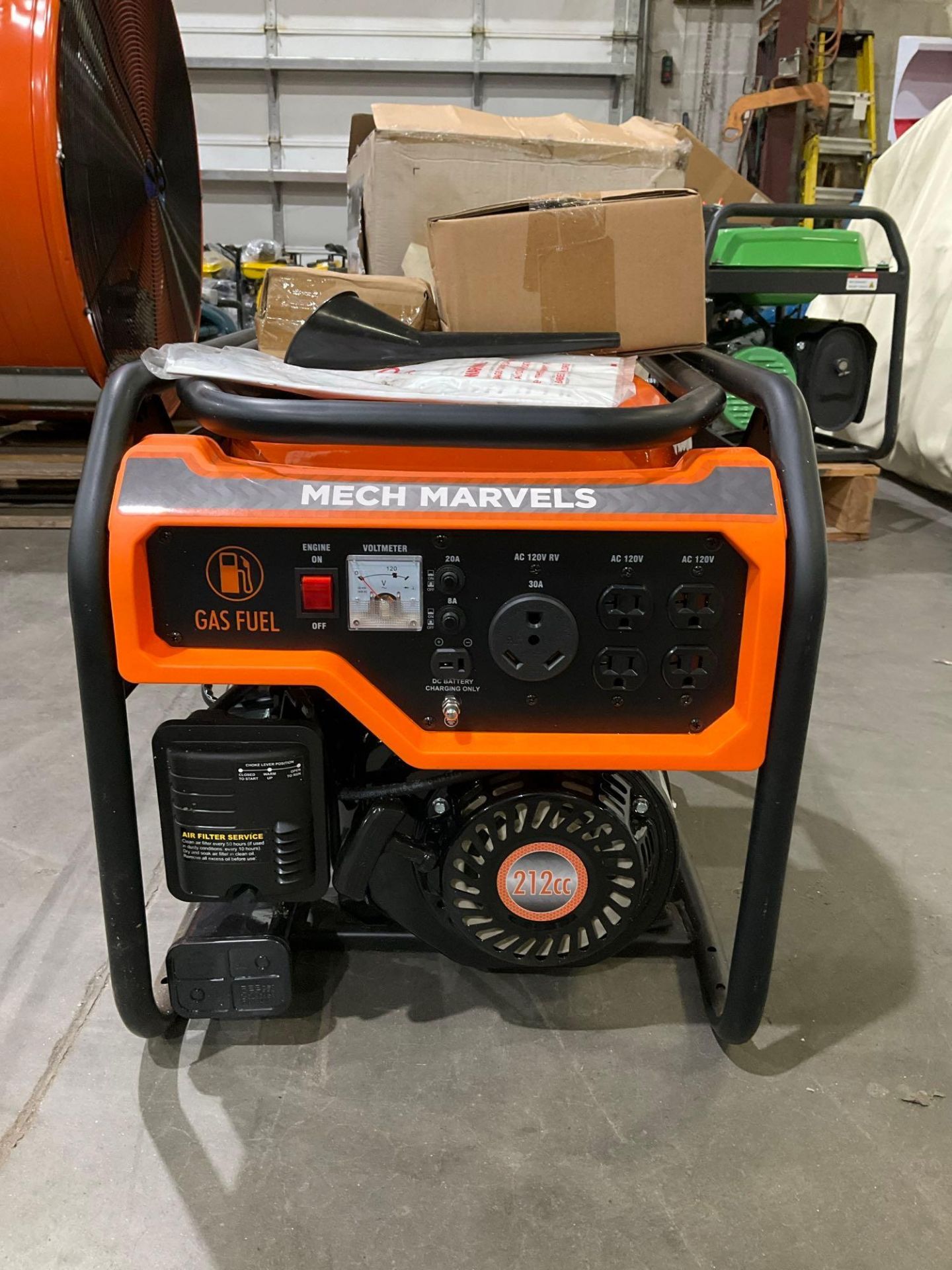 UNUSED MECH MARVELS MM4350 PORTABLE GAS GENERATOR, APPROX 4000 SURGE WATTS - Image 8 of 9